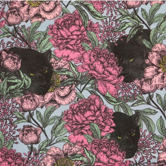 Evryday Jane Panther Faux Silk Wide Leg Pants 3X NWT Maximalist Animal Print - Picture 2 of 7